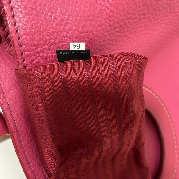 Authentic Prada Large Leather Tote Bag with Strap - Picture 14 of 14
